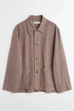 Ytterkläder|Our Legacy Haven Jacka Brun Bohemian Sack Weave