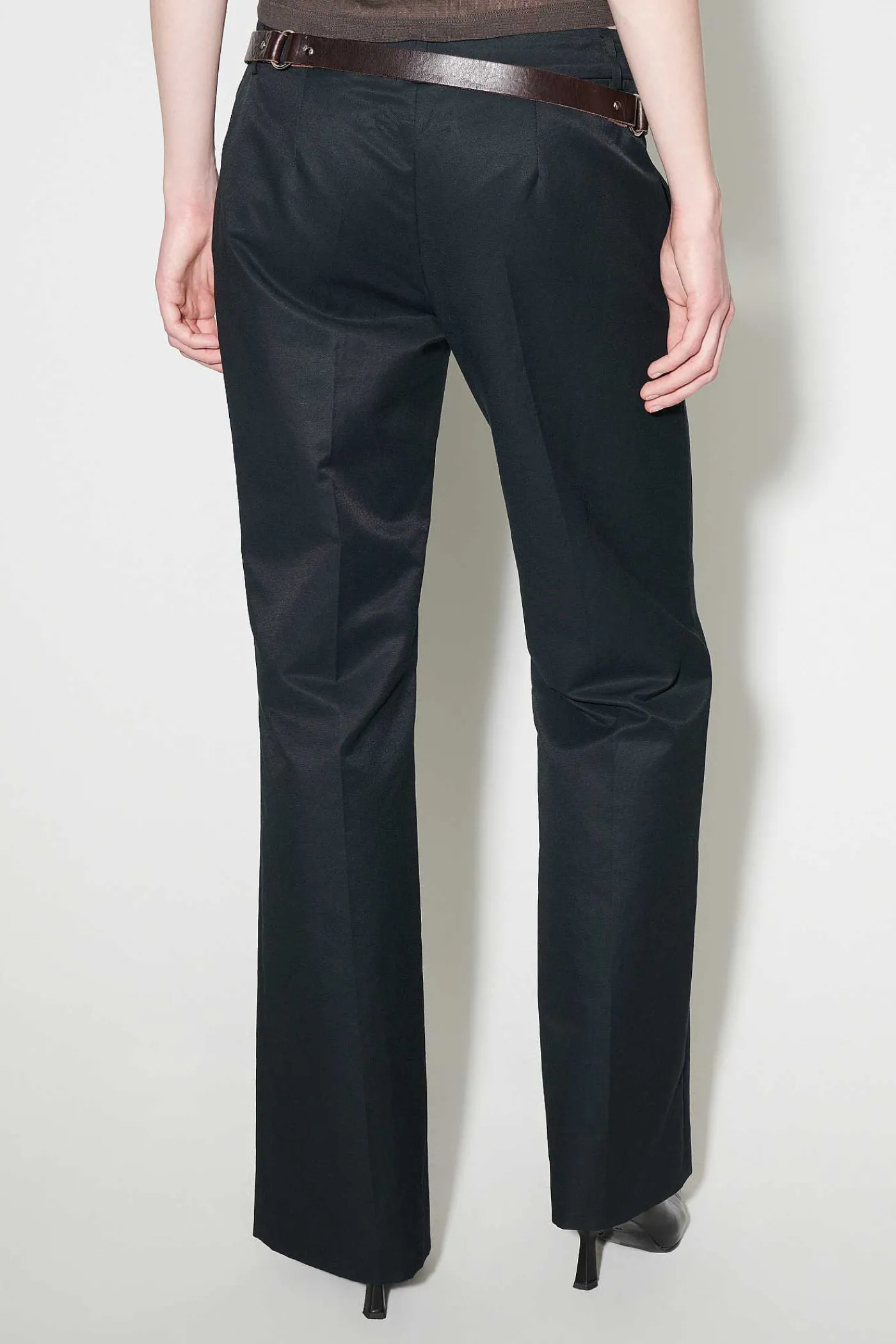 Byxor|Our Legacy Hip Byxa Deluxe Black Exquisite Weave