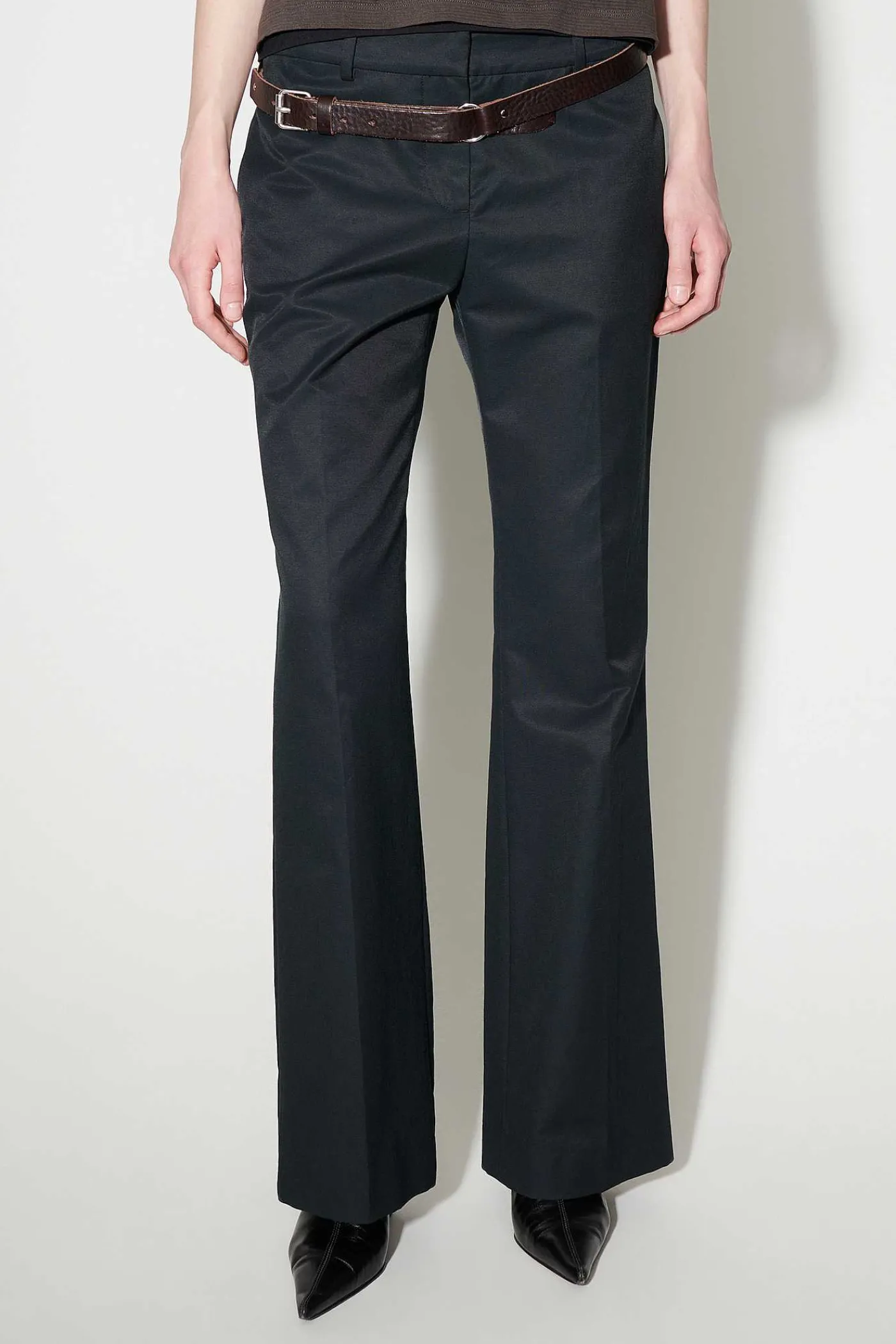 Byxor|Our Legacy Hip Byxa Deluxe Black Exquisite Weave
