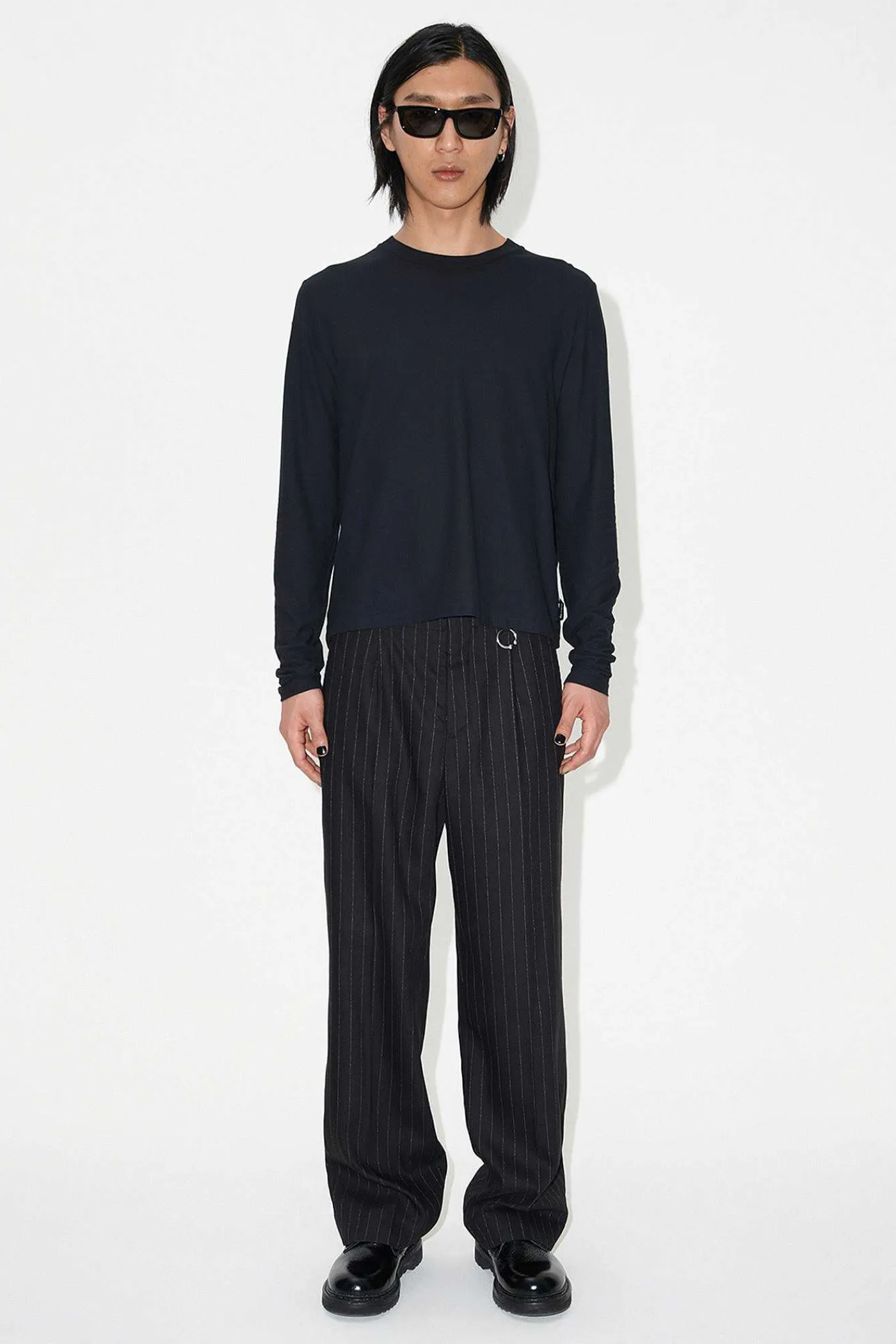 Jersey|Our Legacy Hover Longsleeve Black Dry Crepe