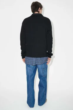 Jersey|Our Legacy Ile Piquet Black Pseudo Knit