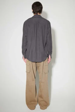 Skjorttyg|Our Legacy Initial Skjorta Ash Grey Liquid Lyocell