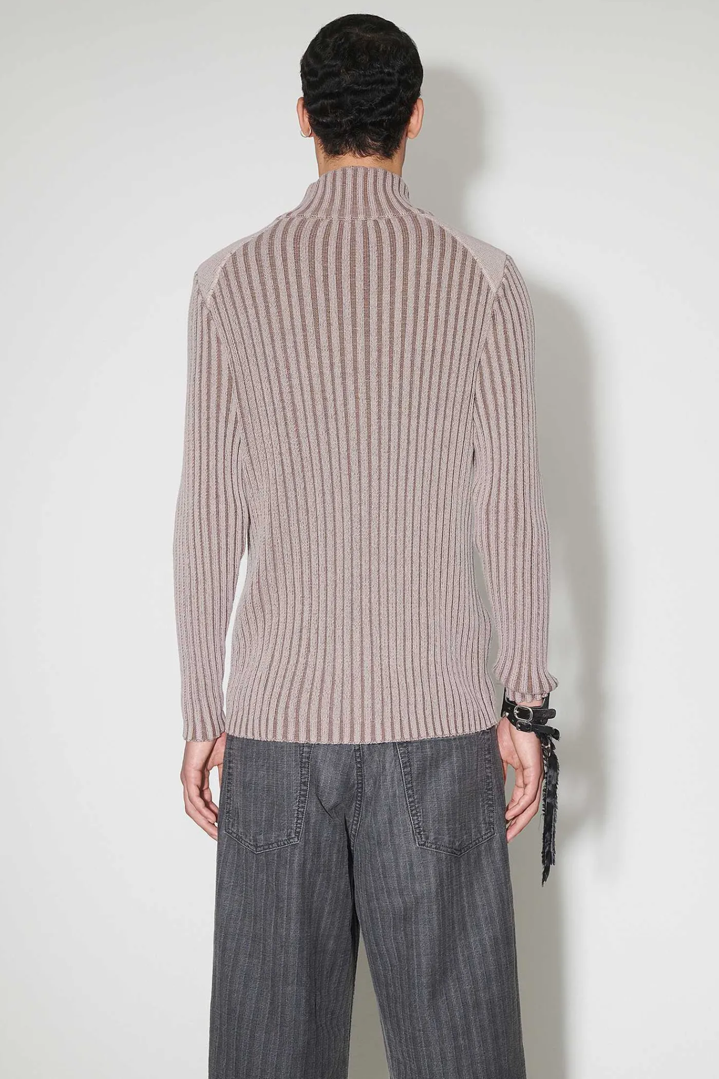 Stickat|Our Legacy Klassisk Zip Cardigan Rosa Cast Cotton Cash