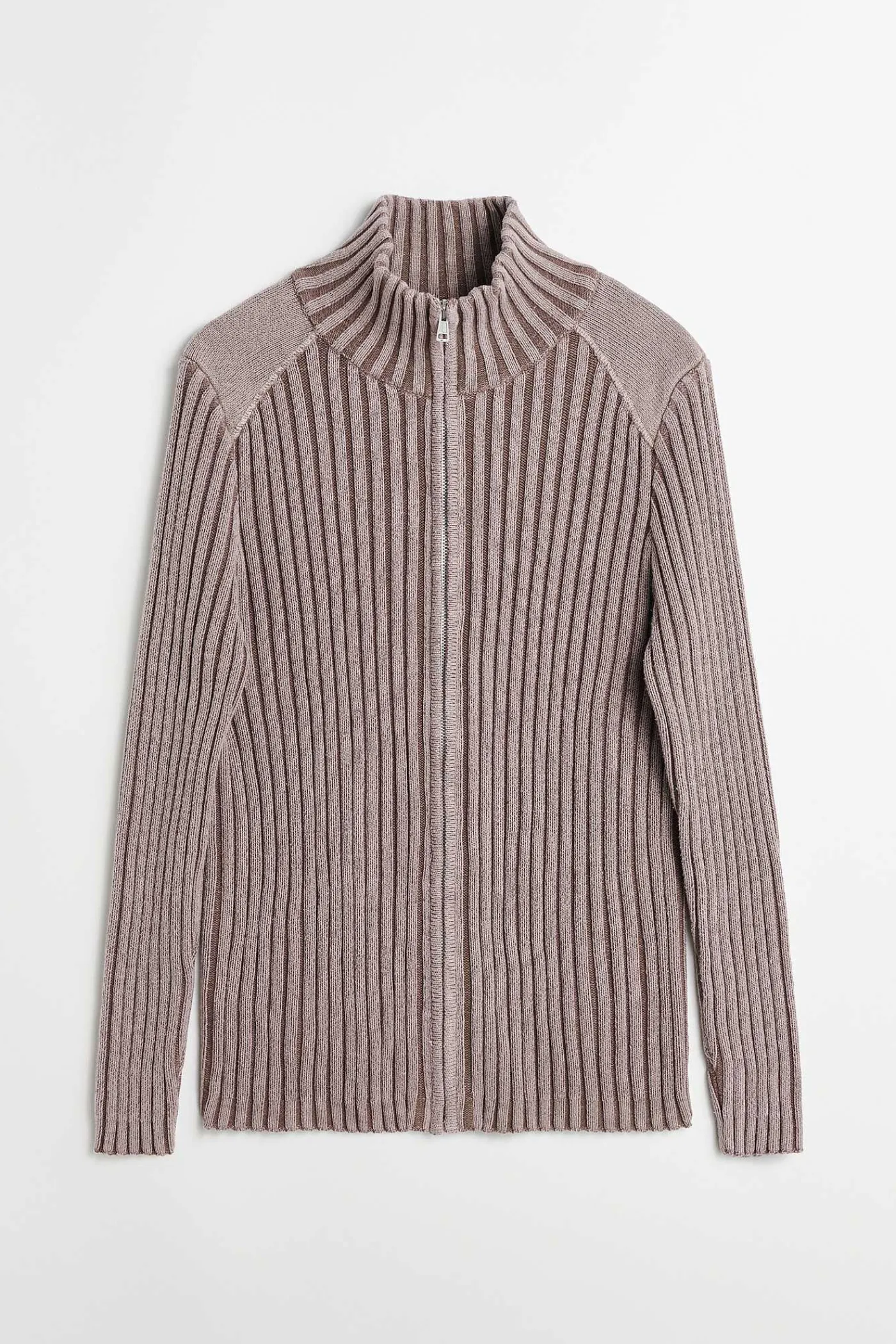 Stickat|Our Legacy Klassisk Zip Cardigan Rosa Cast Cotton Cash