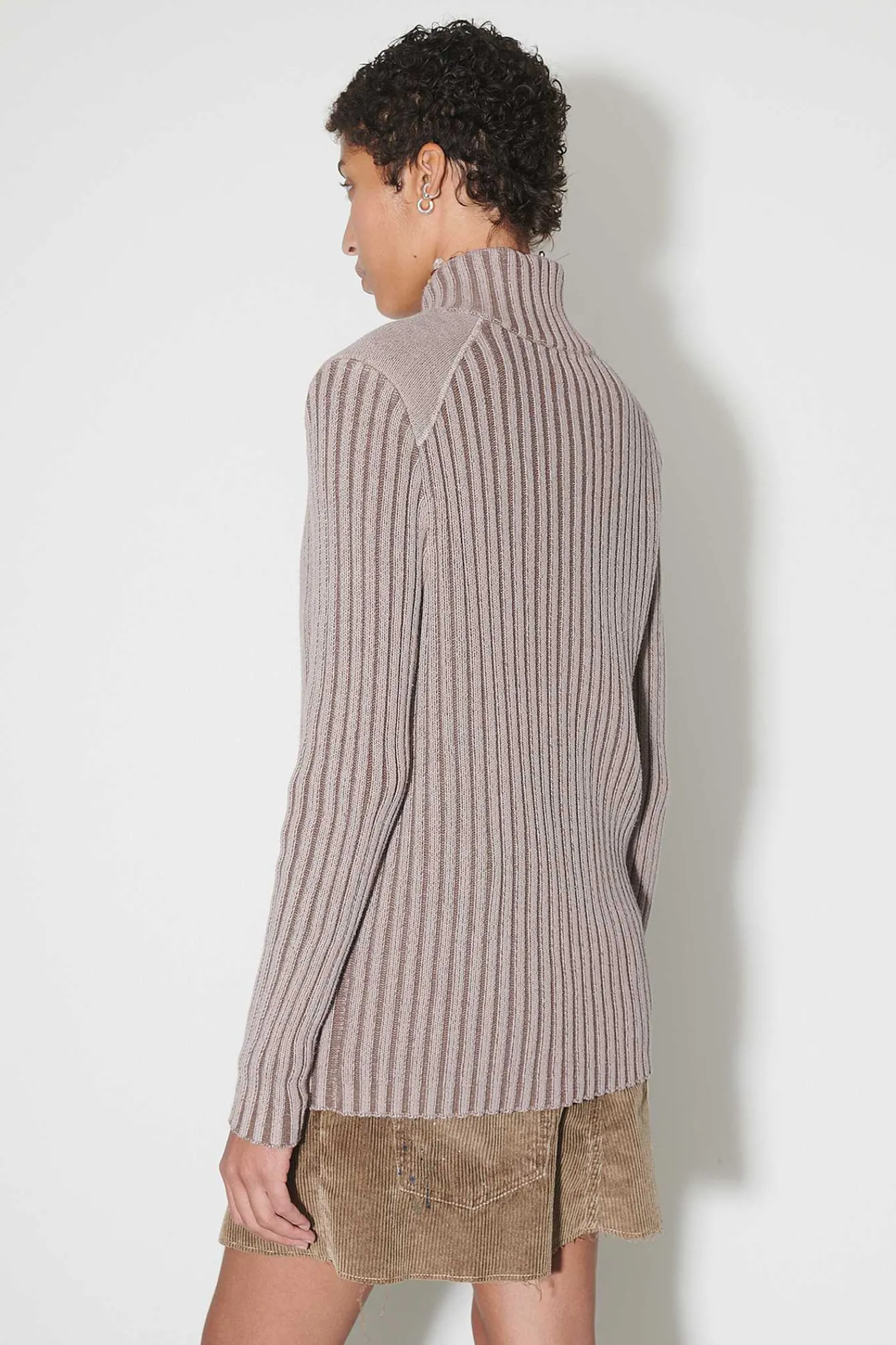 Stickat|Our Legacy Klassisk Zip Cardigan Rosa Cast Cotton Cash