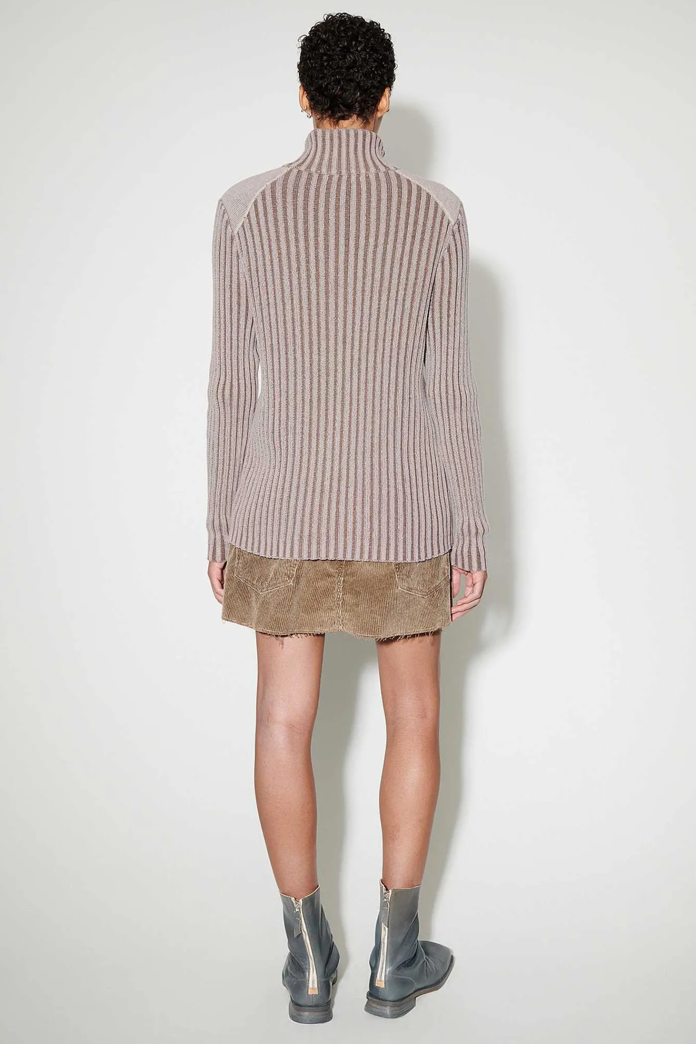 Stickat|Our Legacy Klassisk Zip Cardigan Rosa Cast Cotton Cash