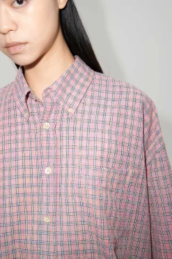 Skjorttyg|Our Legacy Lanad Bd-Troja Rosa Kimble Check