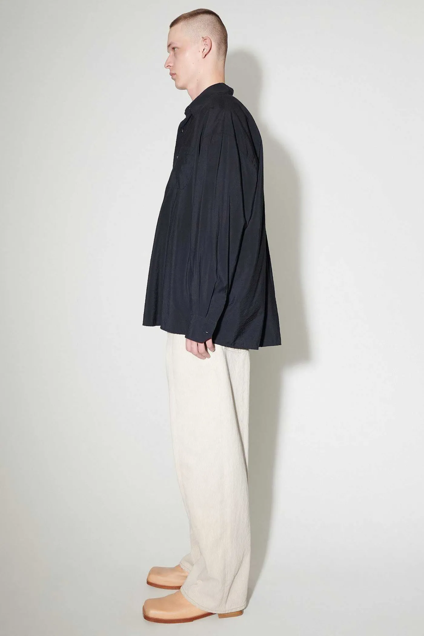 Skjorttyg|Our Legacy Lant Skjorta Black Liquid Viscose