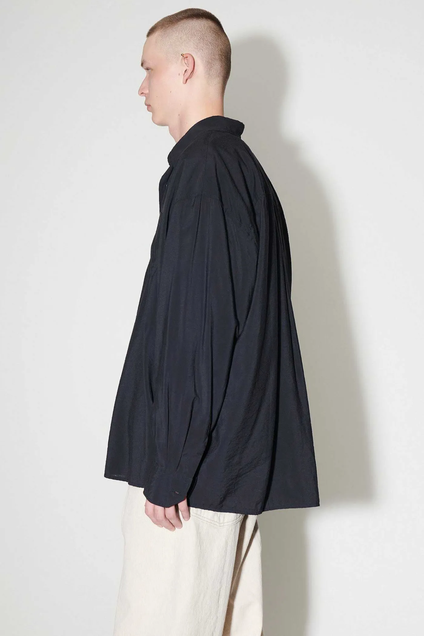 Skjorttyg|Our Legacy Lant Skjorta Black Liquid Viscose