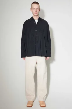 Skjorttyg|Our Legacy Lant Skjorta Black Liquid Viscose
