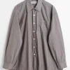 Skjorttyg|Our Legacy Lant Skjorta Stone Khaki Fallskarm Poplin