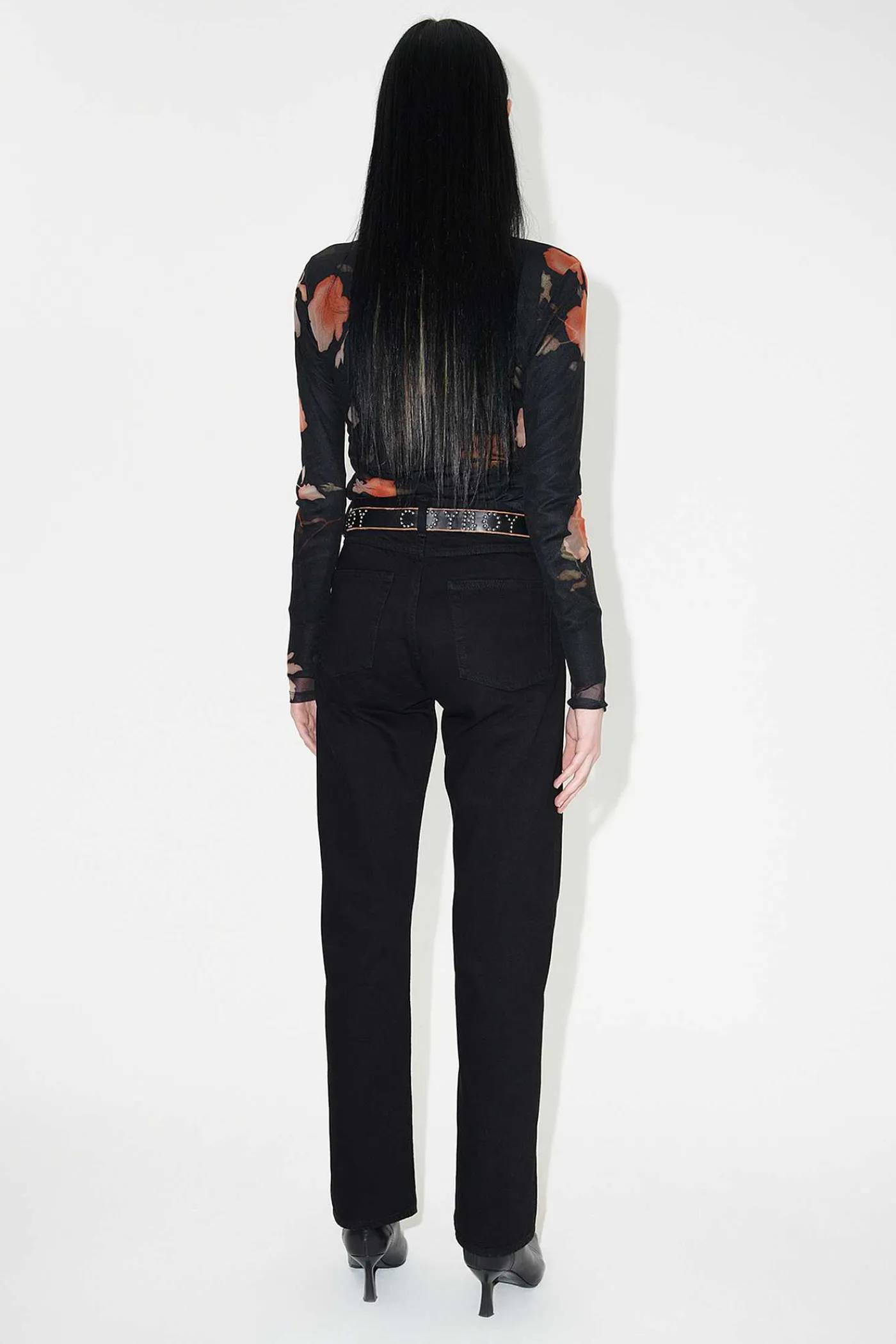Jeans|Our Legacy Linjart Skuren Svart Sjalvedge
