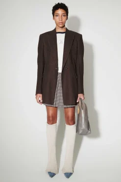 Passning|Our Legacy Manta Blazer Antik Choklad Arctic Linne