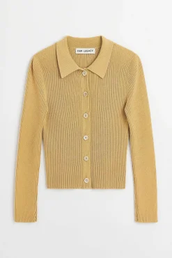 Stickat|Our Legacy Mazzy Polo Wet Sand Crunchy Cotton