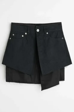 Kjolar|Our Legacy Mini Jeanskjol Svart Canvas