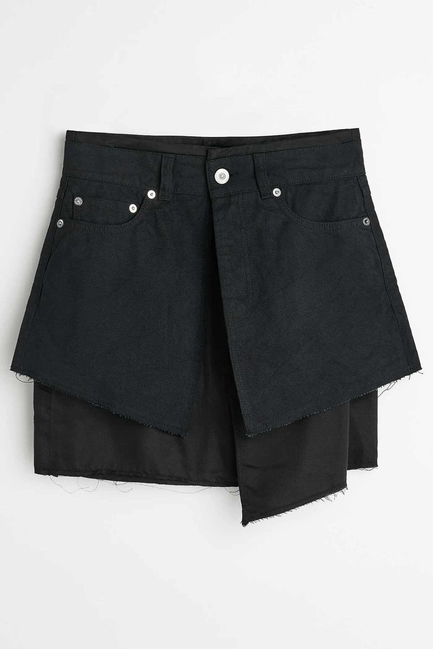 Kjolar|Our Legacy Mini Jeanskjol Svart Canvas