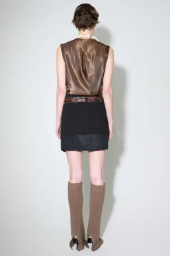 Kjolar|Our Legacy Mini Jeanskjol Svart Canvas