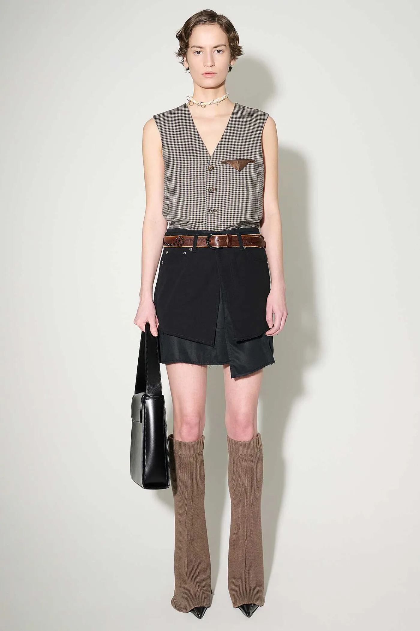 Kjolar|Our Legacy Mini Jeanskjol Svart Canvas
