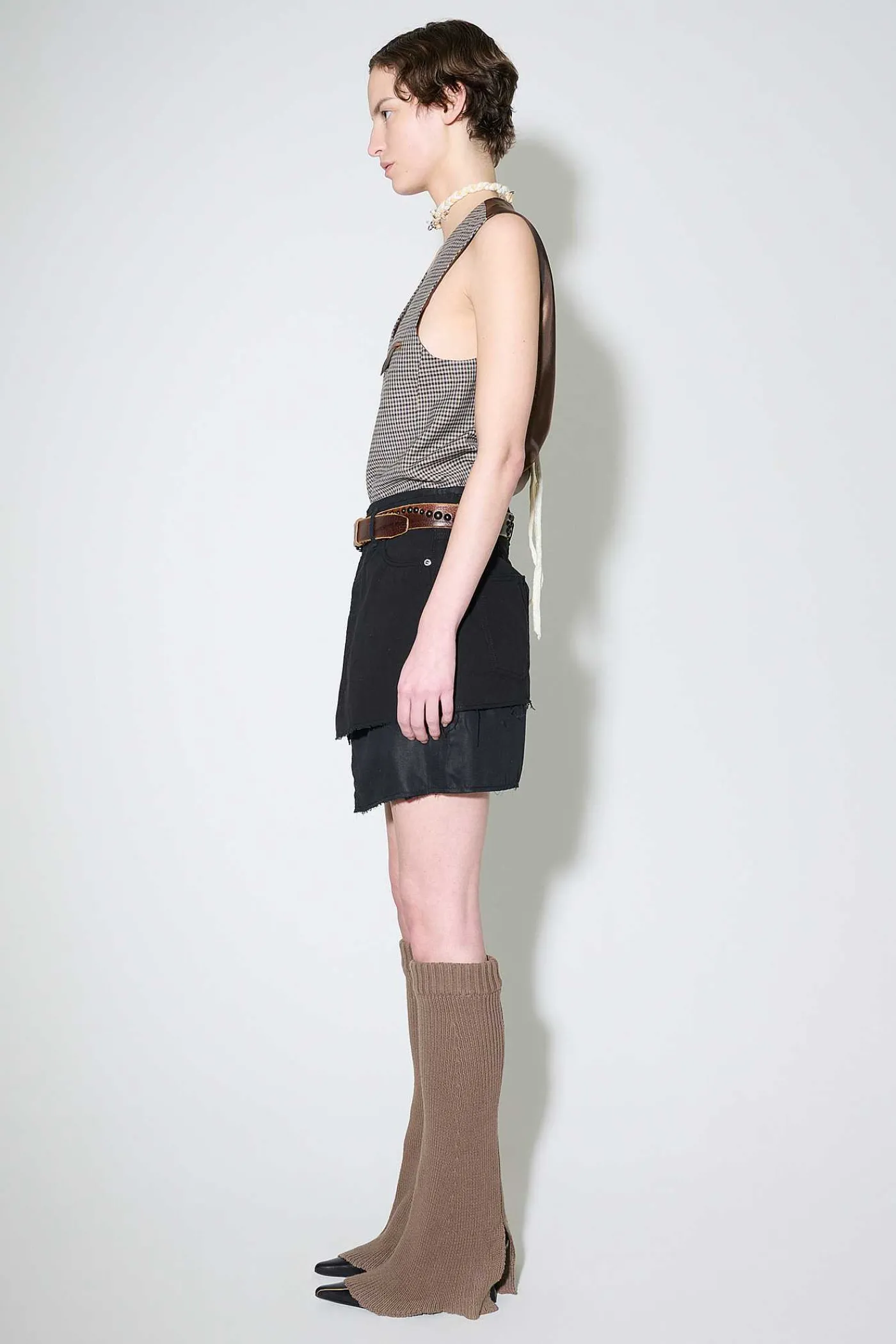 Kjolar|Our Legacy Mini Jeanskjol Svart Canvas