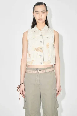 Ytterkläder|Our Legacy Mini Jeansvast Dygnsblomma Tryckt Jeans