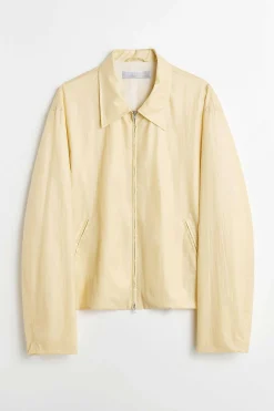 Ytterkläder|Our Legacy Minijacka Cream Gummerad Nylon