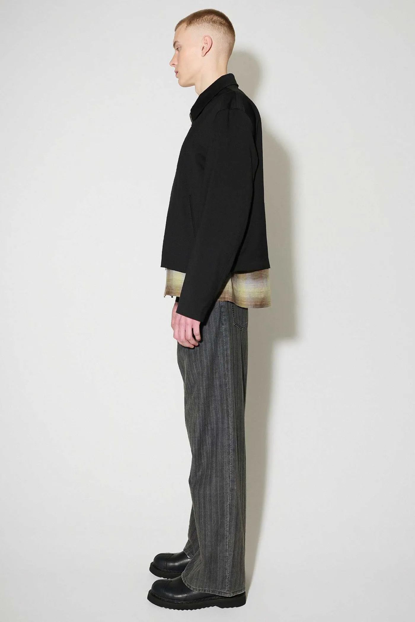 Passning|Our Legacy Minijacka Svart Worsted Wool