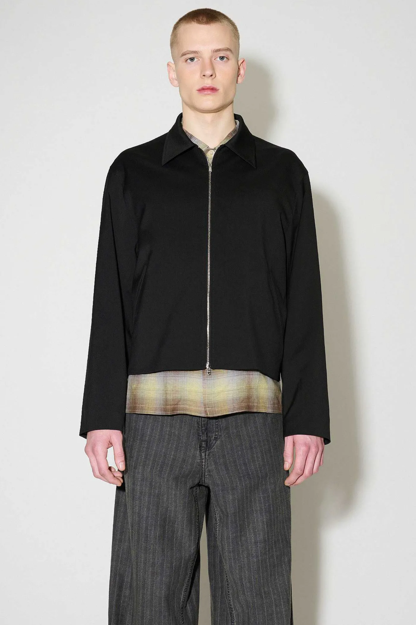 Passning|Our Legacy Minijacka Svart Worsted Wool