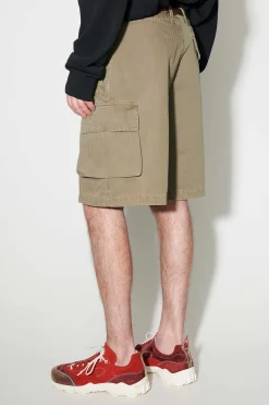 Shorts|Our Legacy Mount Shorts Uniform Olive Herringbone