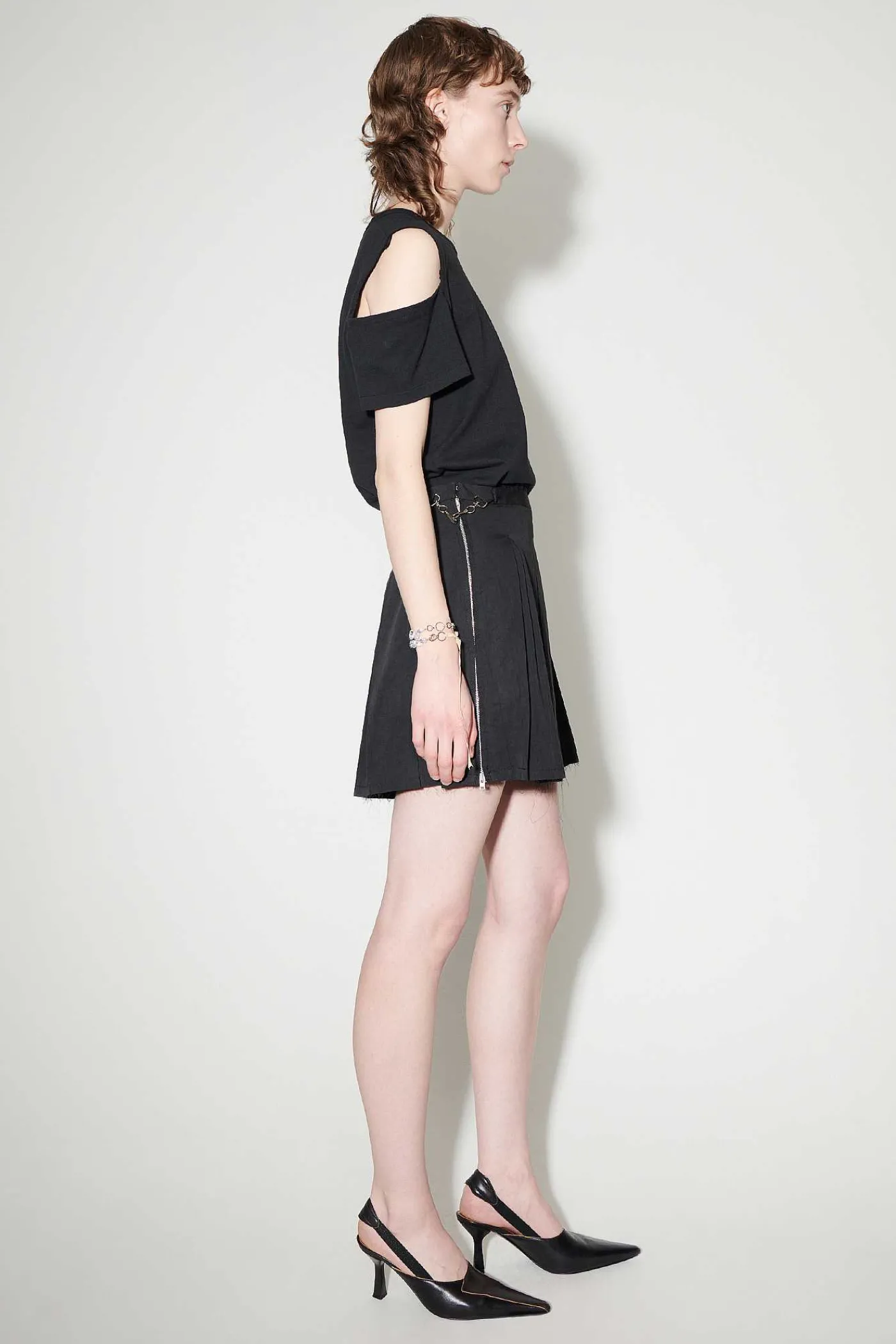 Kjolar|Our Legacy Objekt Kjol Svart Peached Cupro Poplin