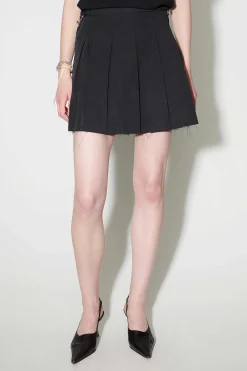 Kjolar|Our Legacy Objekt Kjol Svart Peached Cupro Poplin