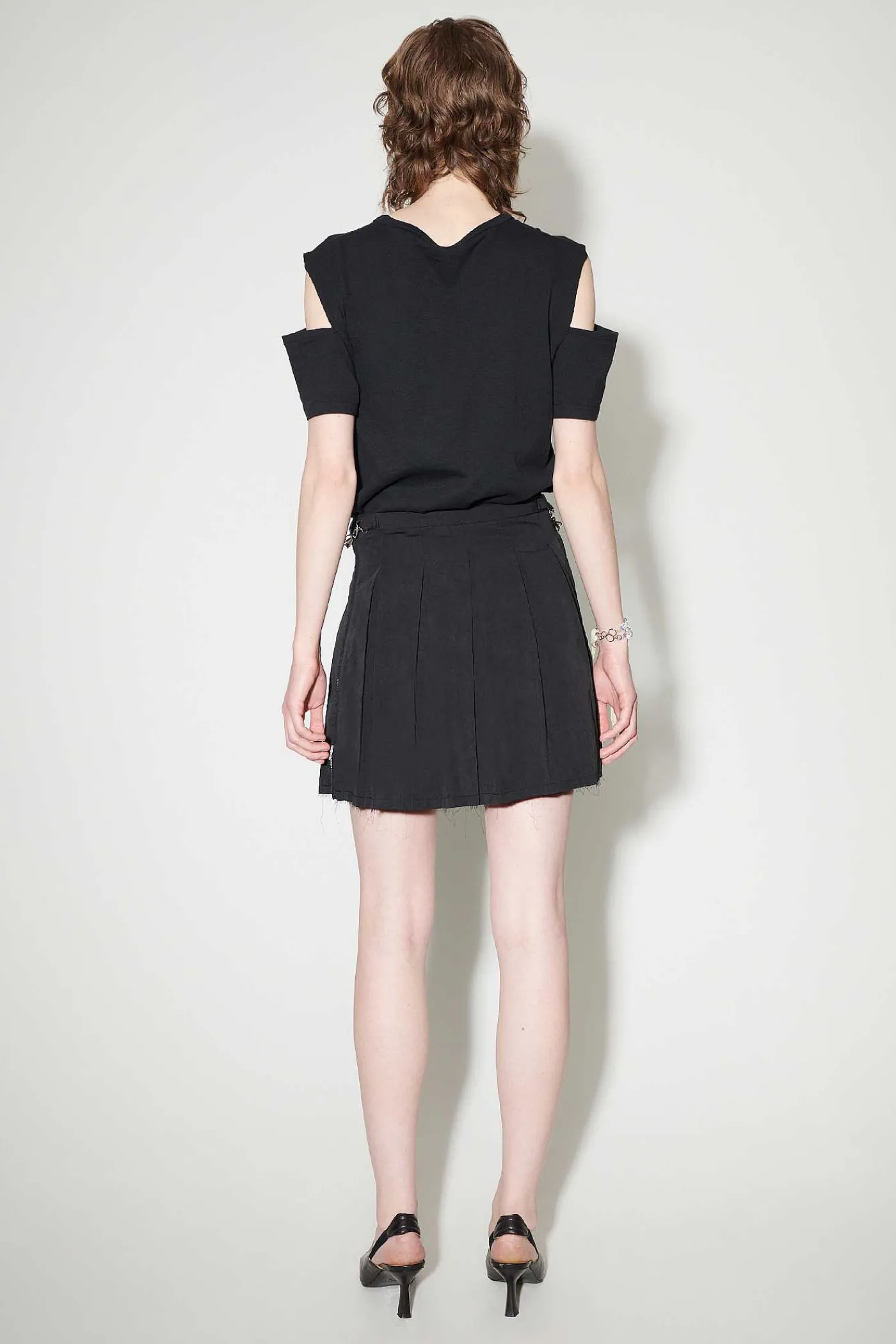 Kjolar|Our Legacy Objekt Kjol Svart Peached Cupro Poplin