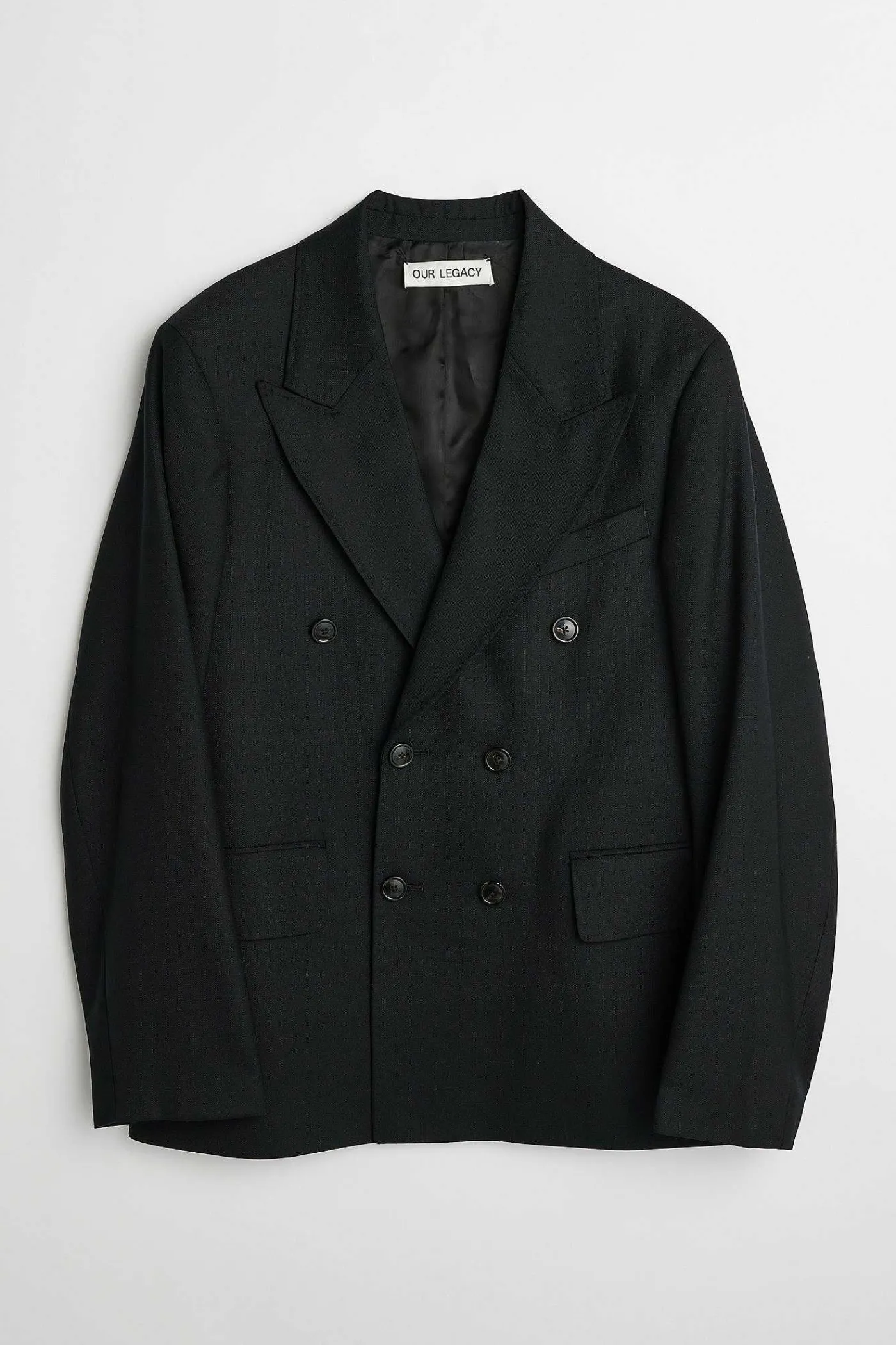Passning|Our Legacy Okonstruerad Db Blazer Svart Panamaull