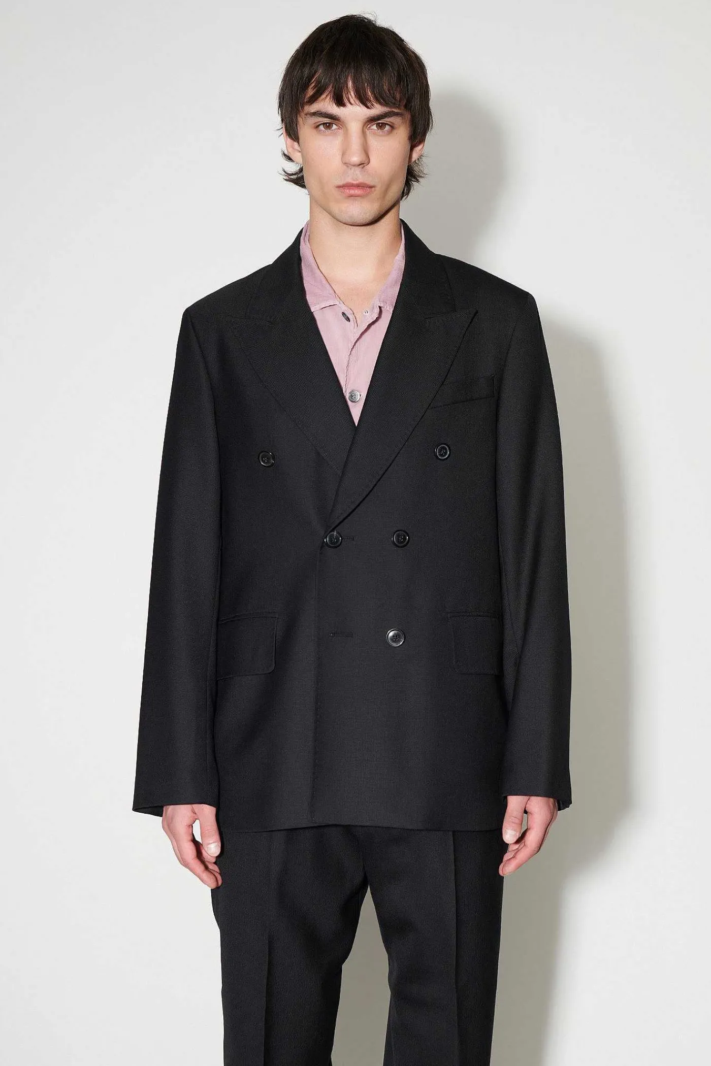 Passning|Our Legacy Okonstruerad Db Blazer Svart Panamaull