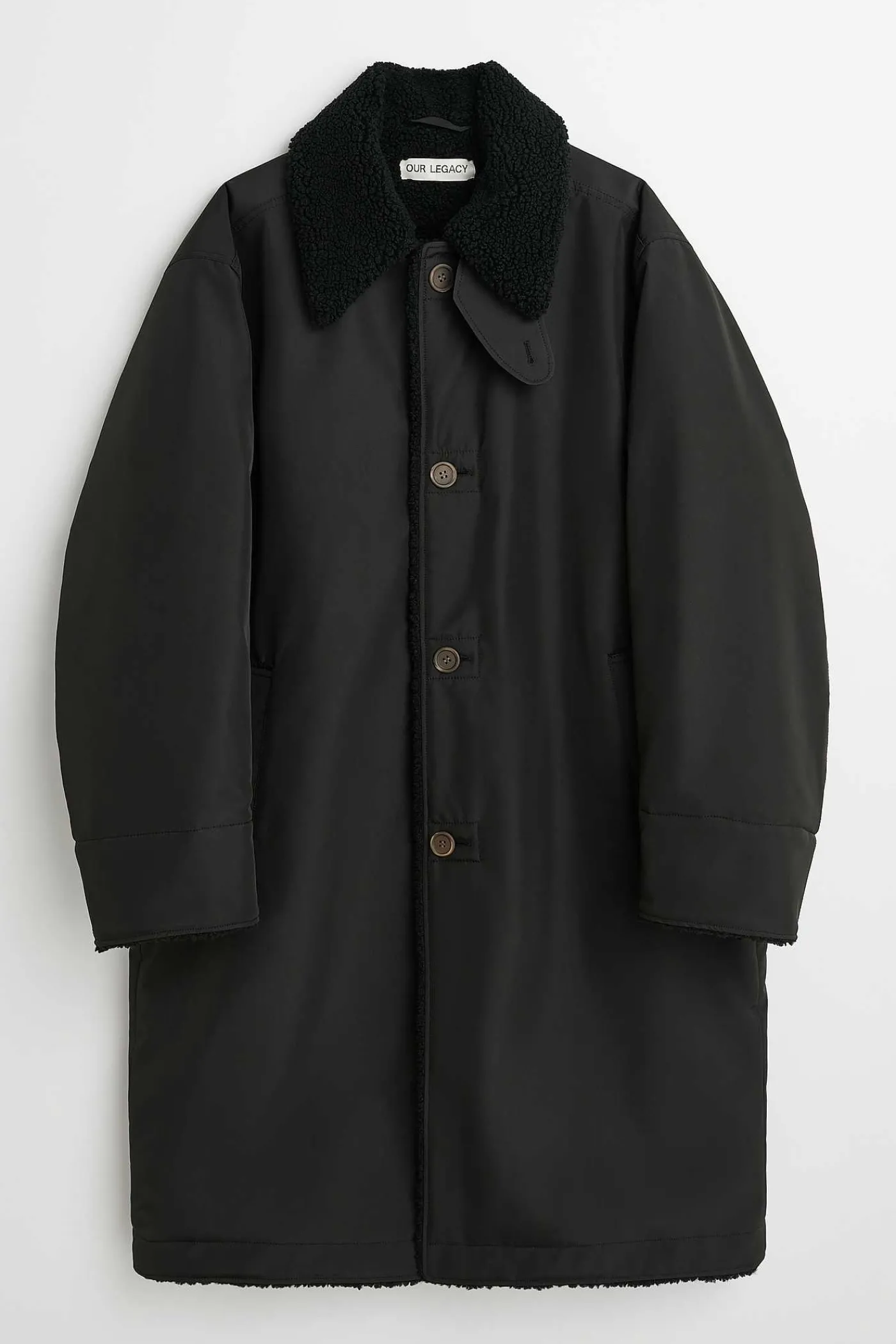 Ytterkläder|Our Legacy Polar Coat Black Compact Tech