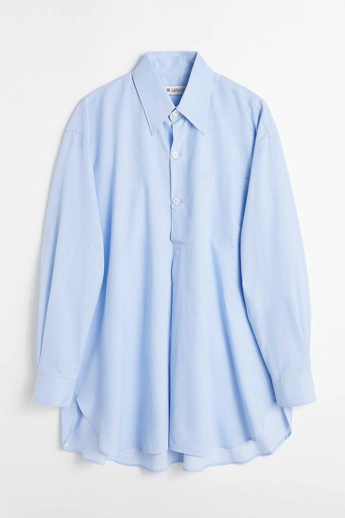 Skjorttyg|Our Legacy Popover Skjorta Azorerna Stripe Seashore Cotton