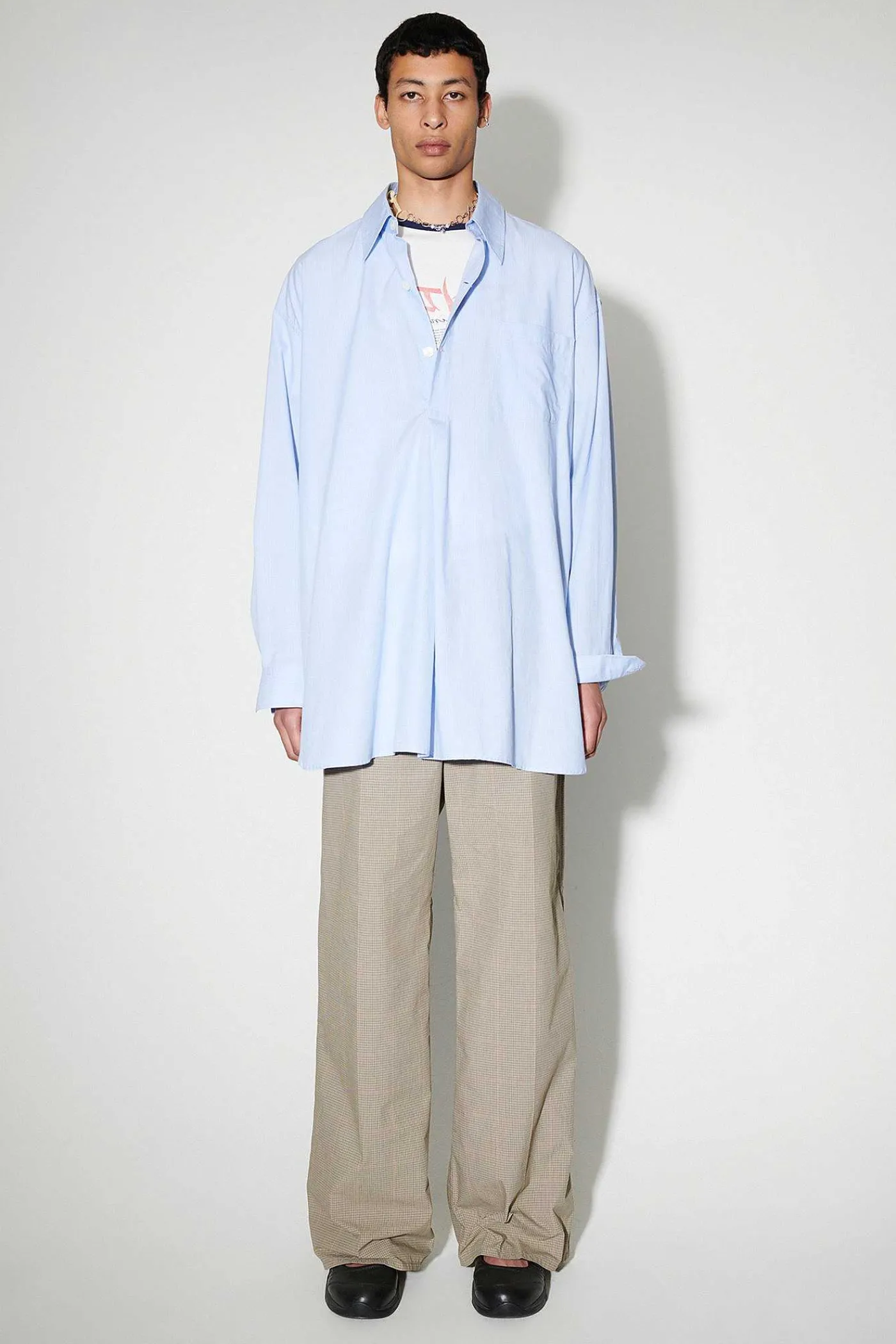 Skjorttyg|Our Legacy Popover Skjorta Azorerna Stripe Seashore Cotton