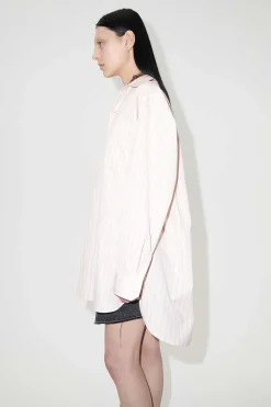 Skjorttyg|Our Legacy Popover Skjorta Rosa Business Stripe
