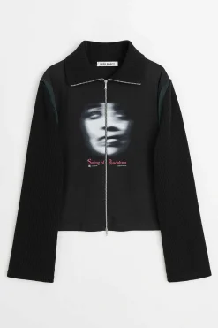 Jersey|Our Legacy Recut Hollow Zip Swing Of Pendel Print