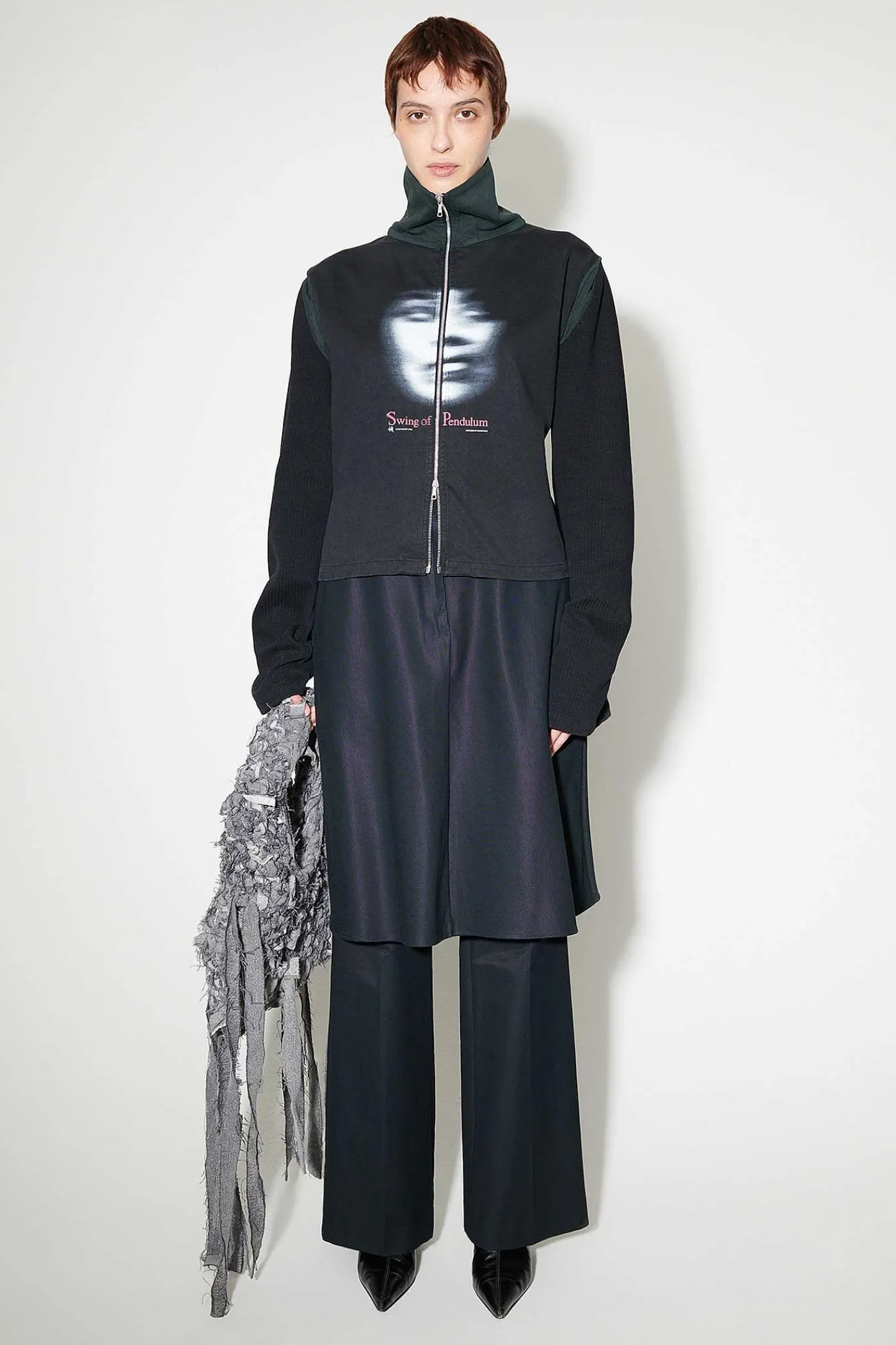 Jersey|Our Legacy Recut Hollow Zip Swing Of Pendel Print