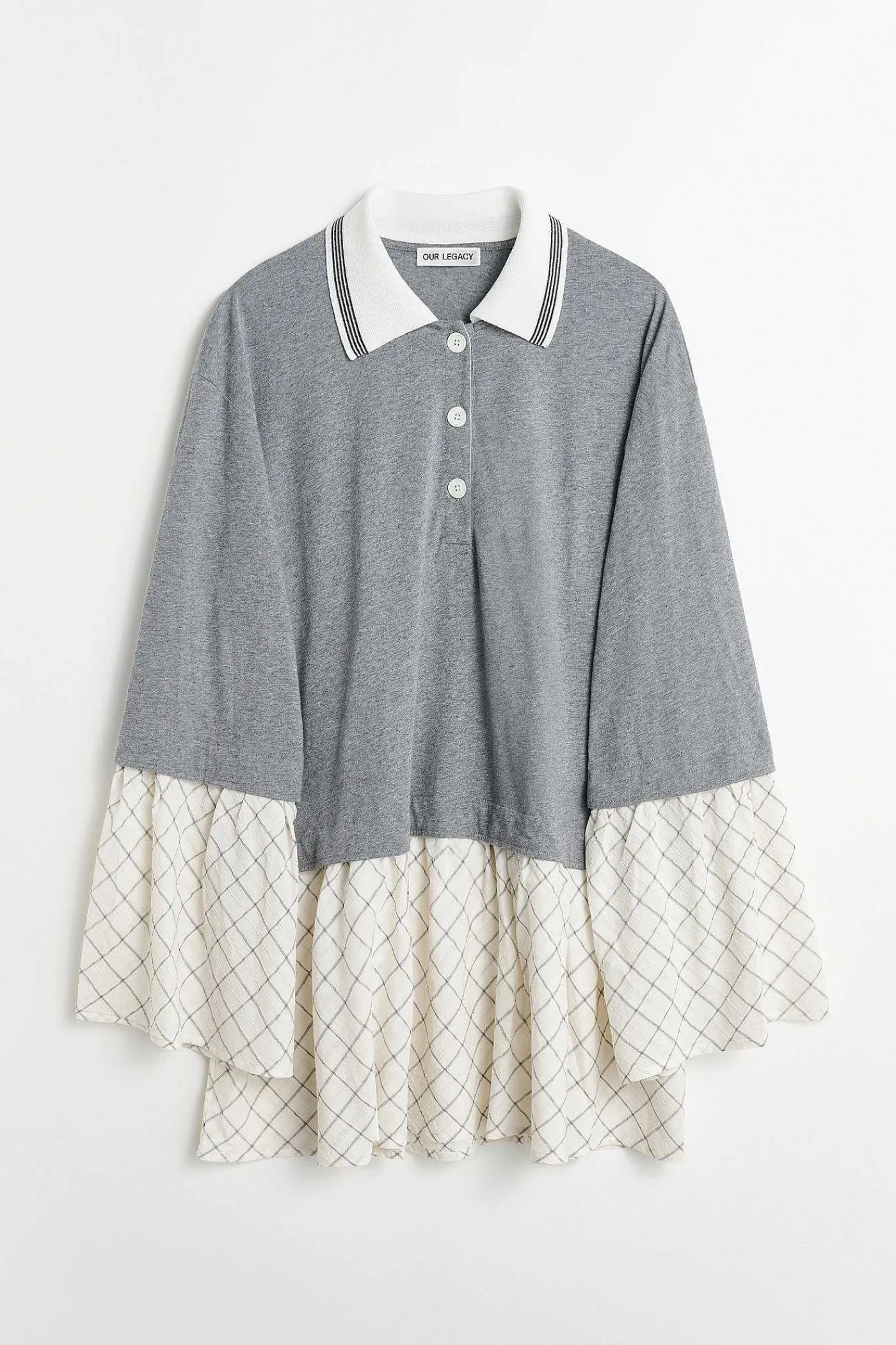 Klänningar|Our Legacy Reminiscing Dress Grey Melange Check