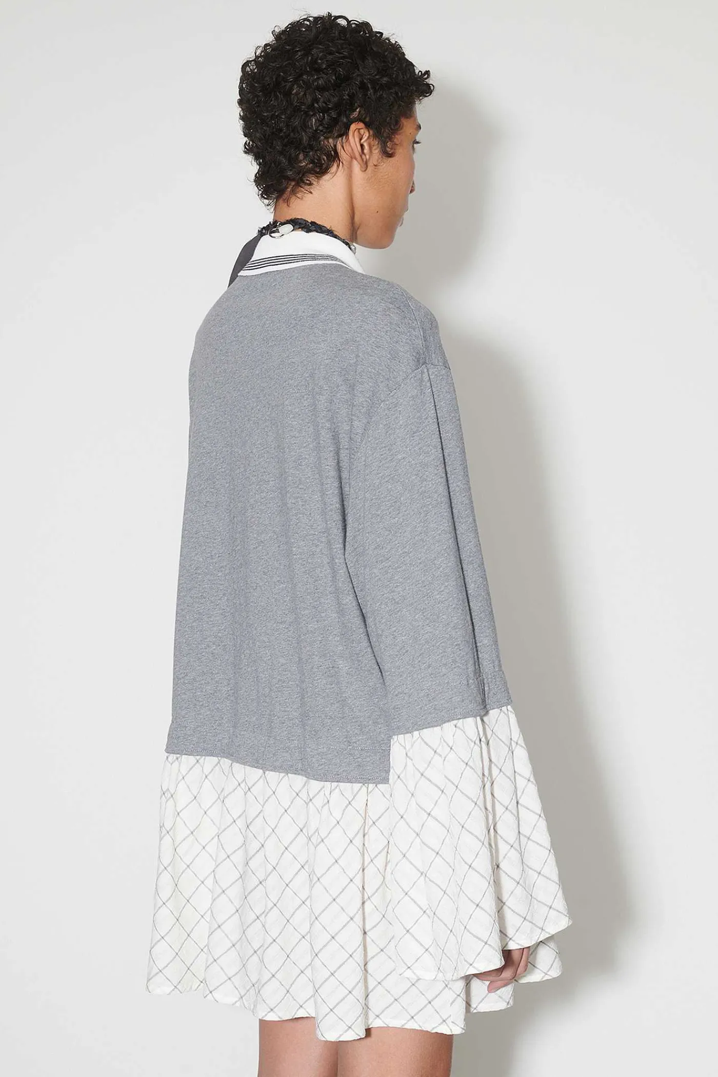 Klänningar|Our Legacy Reminiscing Dress Grey Melange Check