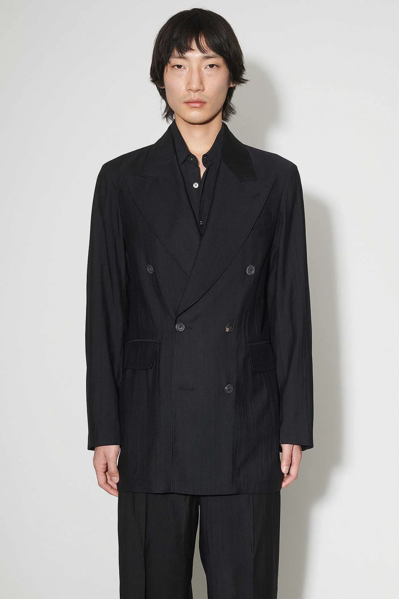 Passning|Our Legacy Sharp Db Blazer Svart Erfaren Viskos