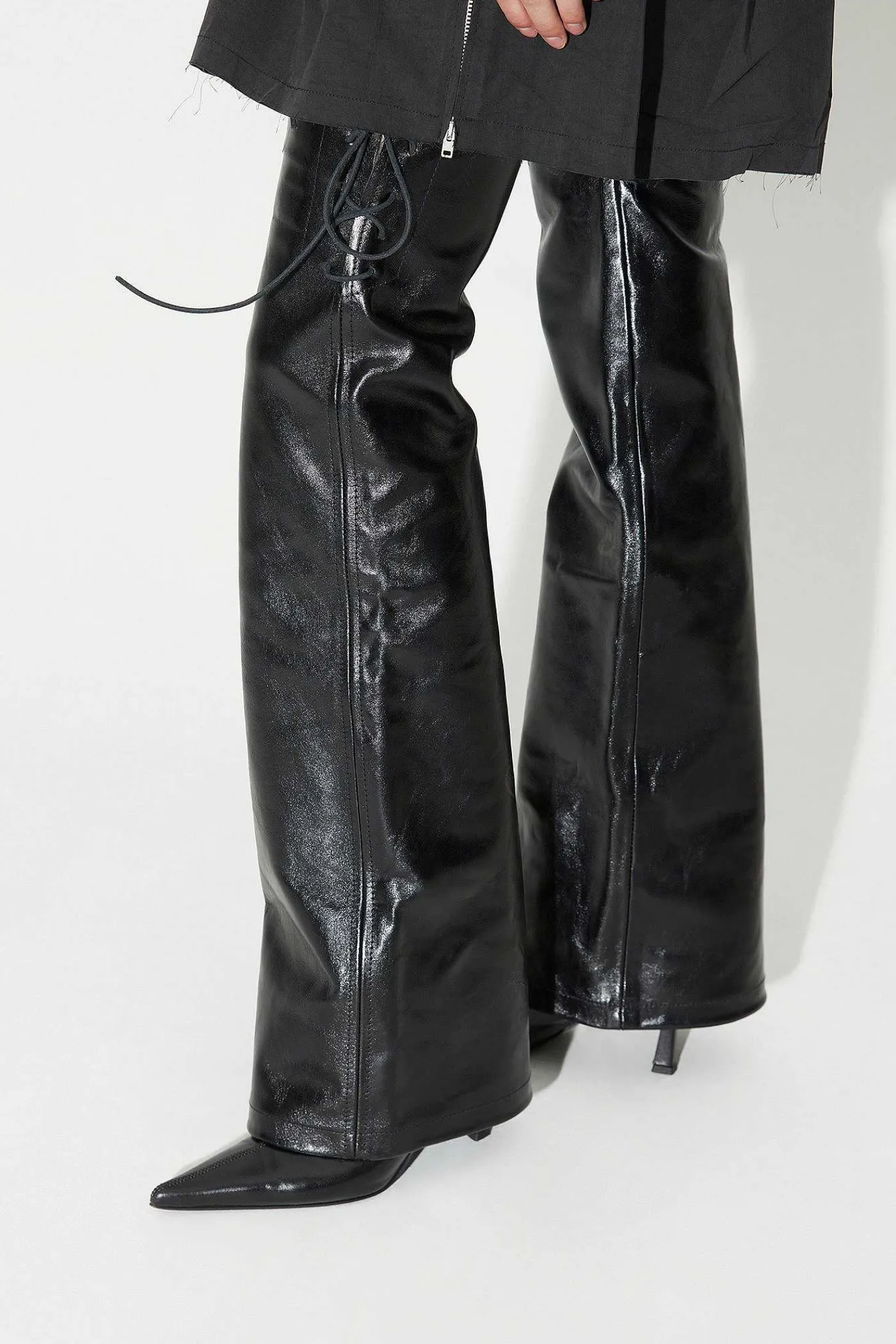 Ovrig|Our Legacy Short Chaps Svart Läder