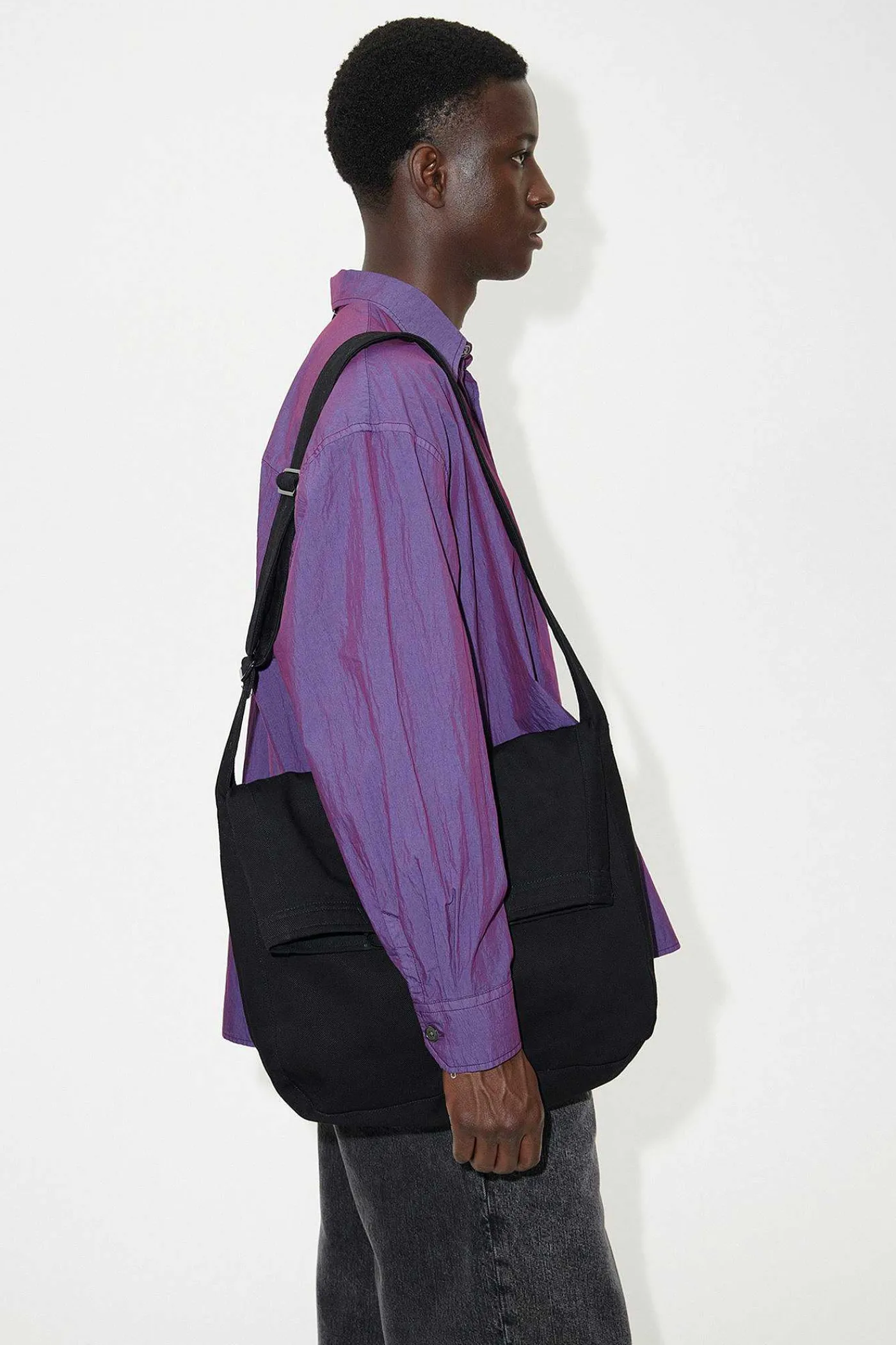 Pasar|Our Legacy Sling Bag Washed Black Denim