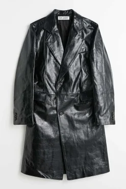 Läder|Our Legacy Stingray Coat True Dye Black Leather