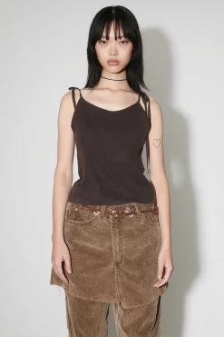 Blast|Our Legacy String Tank Plum Coated Voile