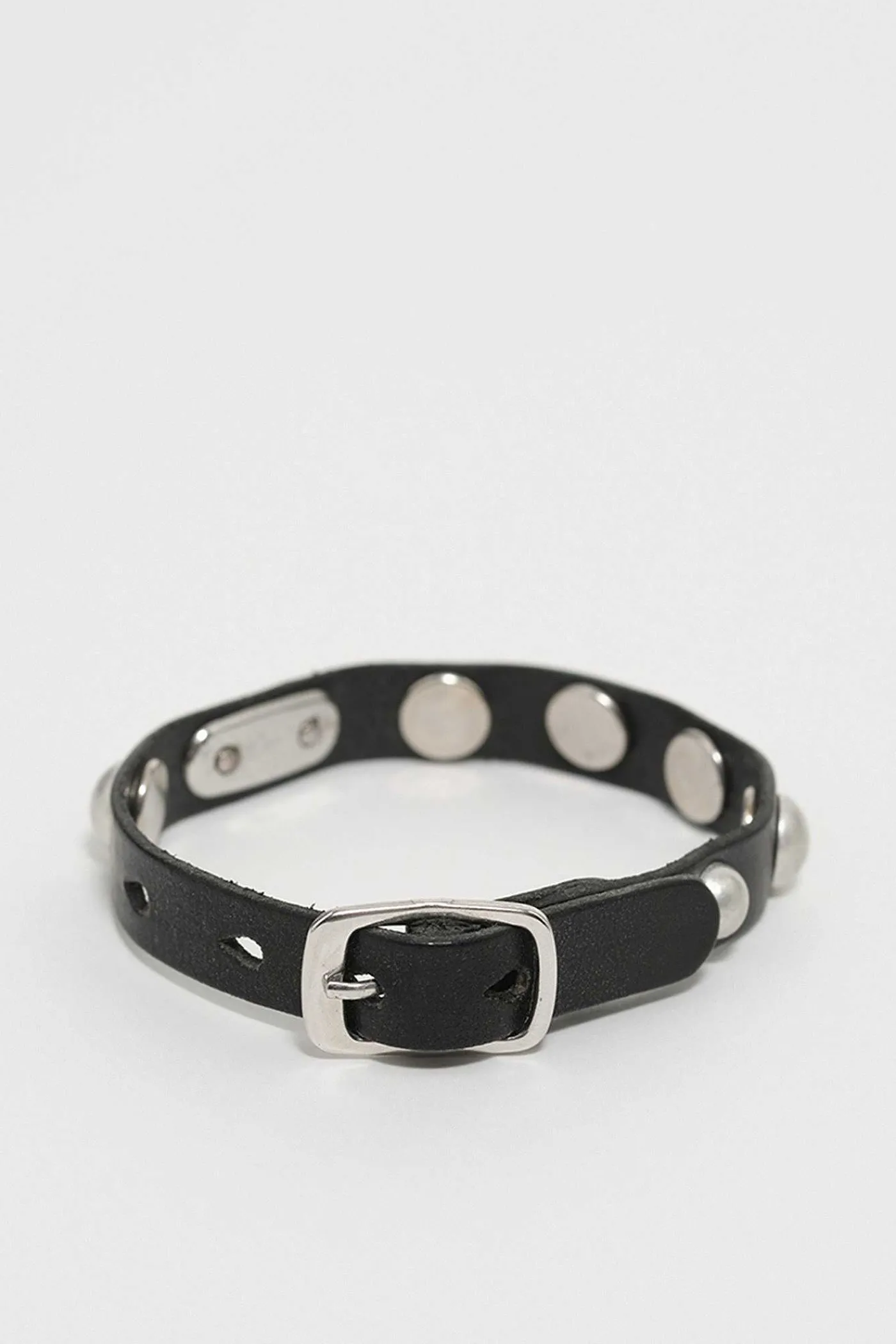 Smycke|Our Legacy Superslim Armband Grizzly Svart Läder