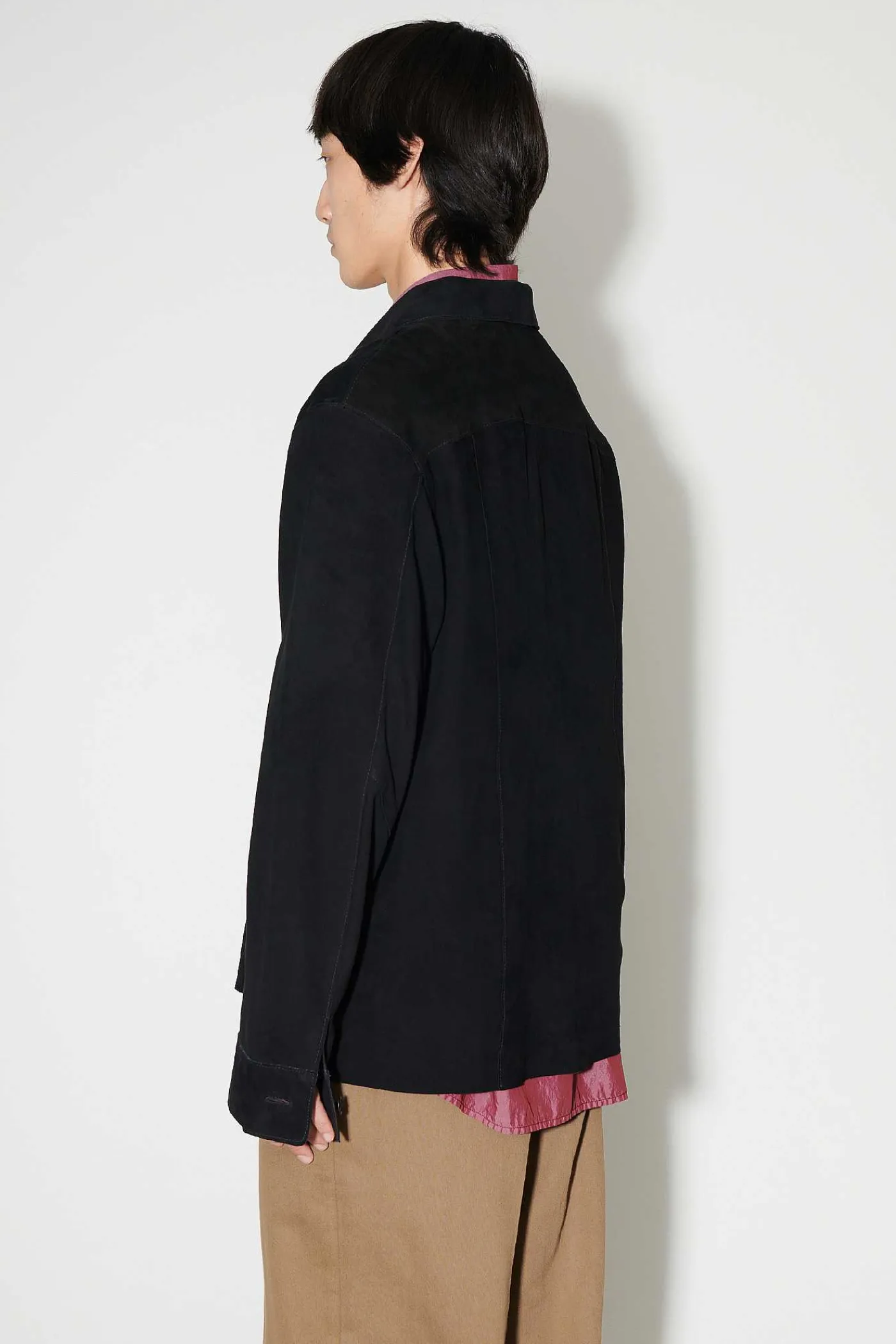 Läder|Our Legacy Svetsskjorta Lithe Black Mocka