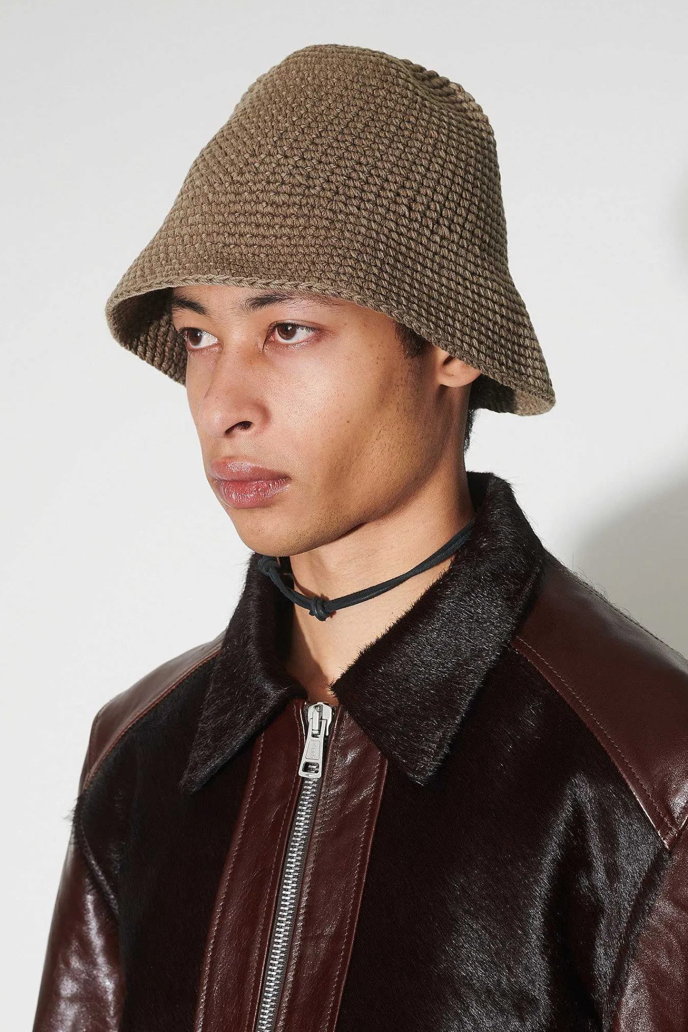 Hattar|Our Legacy Tom Tom Hat Uniform Olive Tousled Bomull