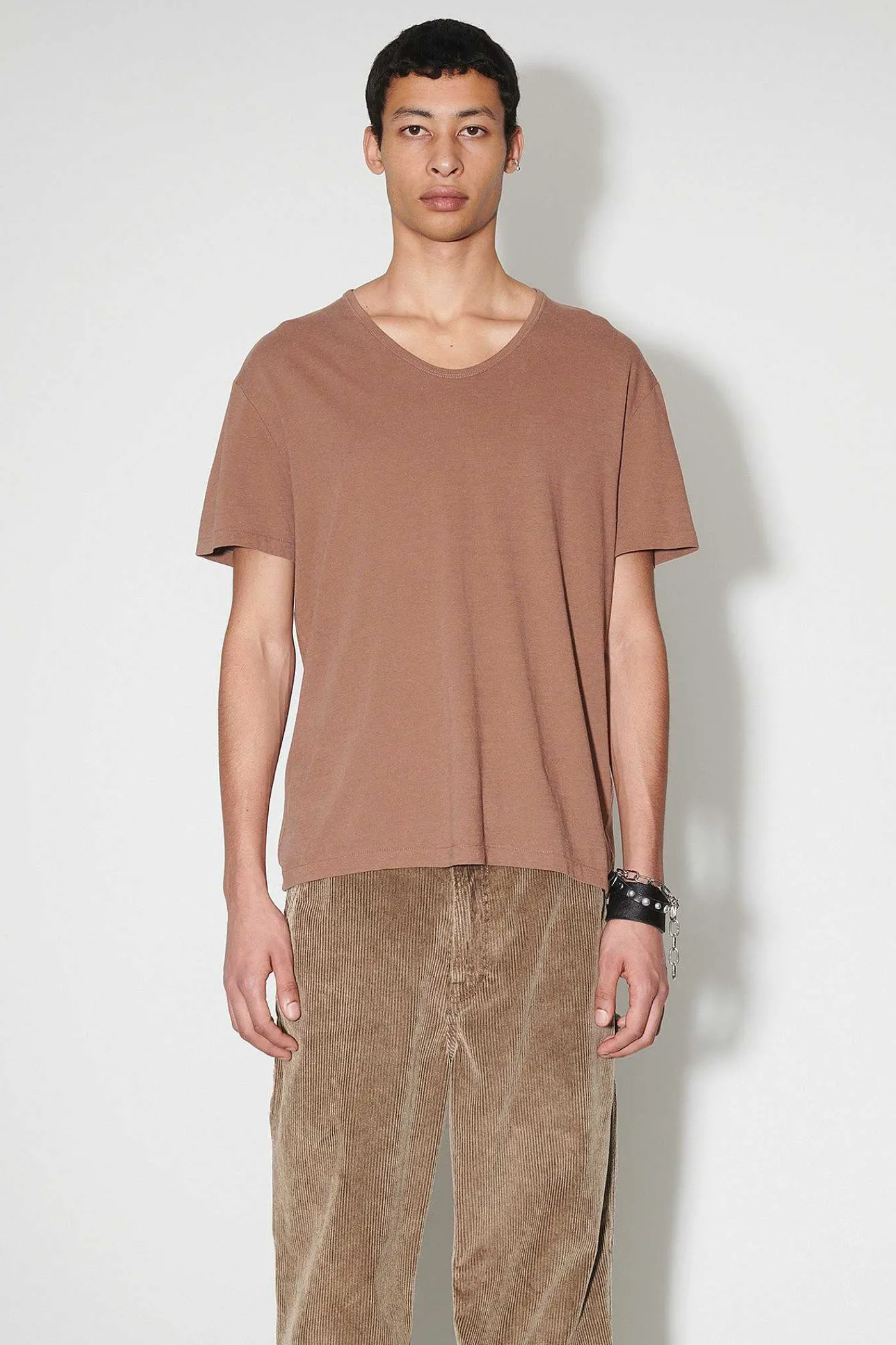 Jersey|Our Legacy U-Ringad T-Shirt Fudge Cotton Silk